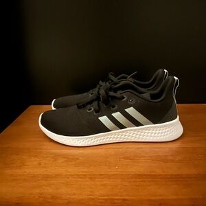 Adidas Black and Gray Running Shoes
